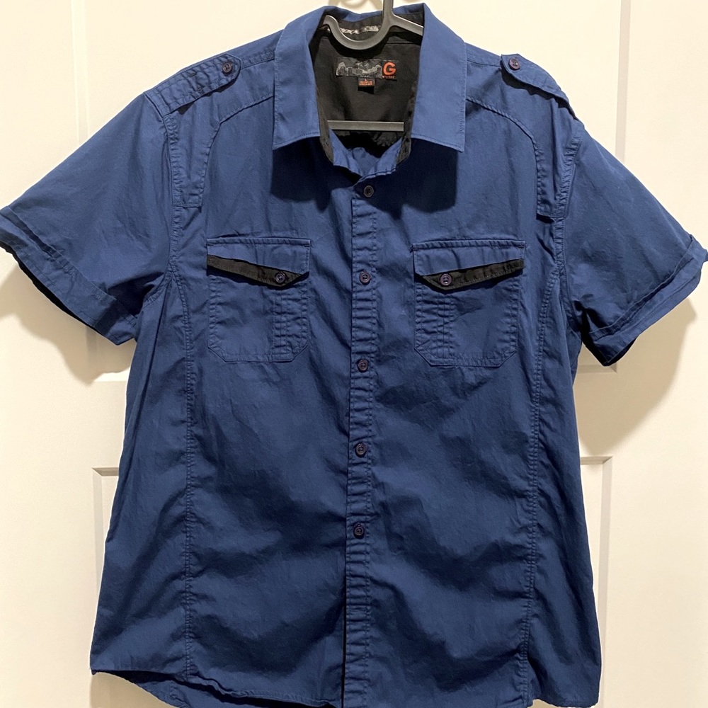 G by Guess Men’s blue button up